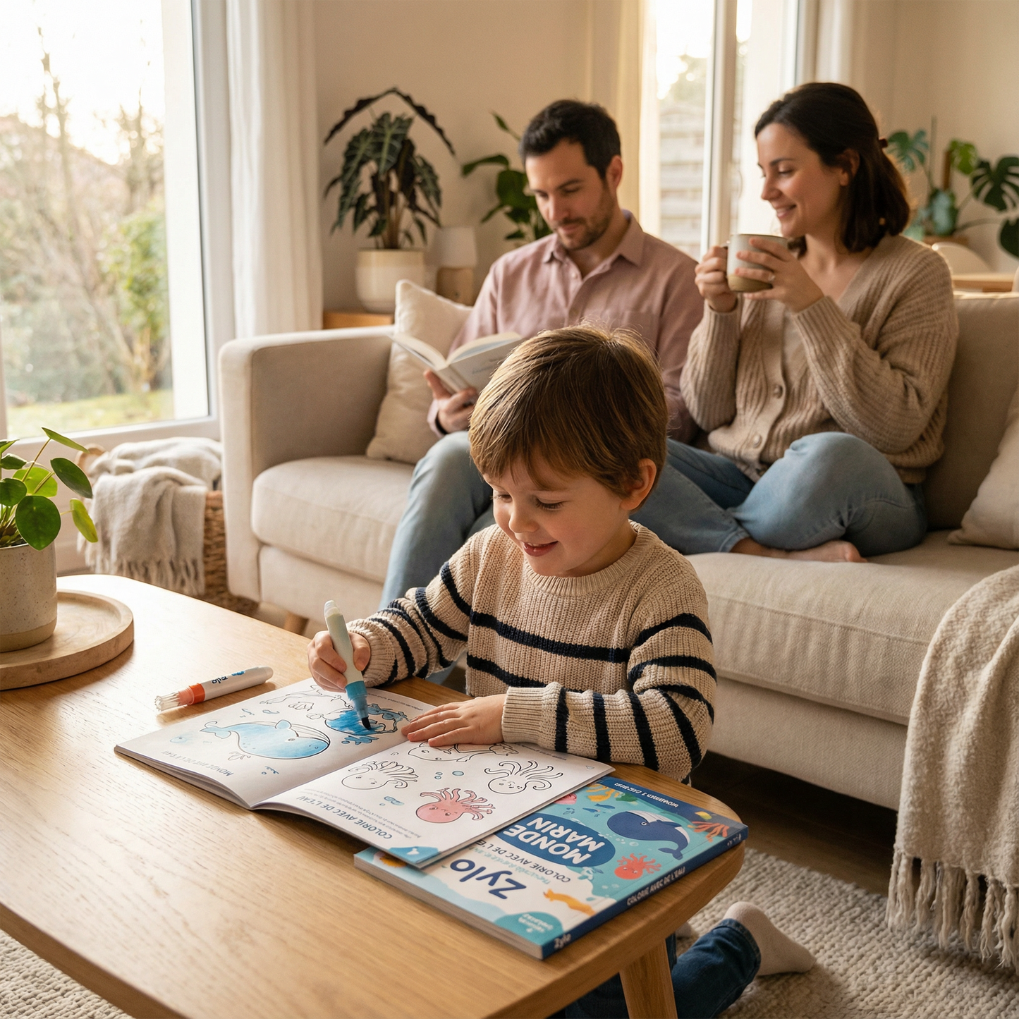 Livre de coloriage à l'eau réutilisable Zylo
