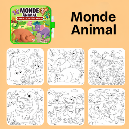 Livre de coloriage à l'eau réutilisable Zylo