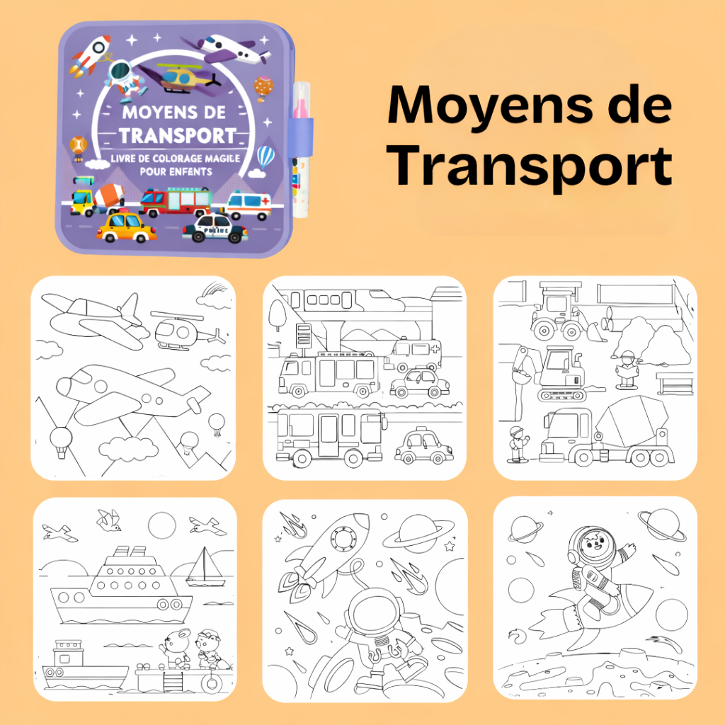 Livre de coloriage à l'eau réutilisable Zylo